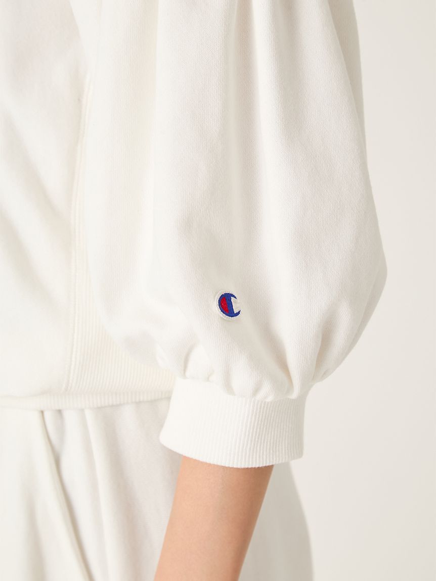 FRAY I.D「【FRAY I.D｜Champion】パフスリーブオフショルスウェット」|スウェット・ジャージ|