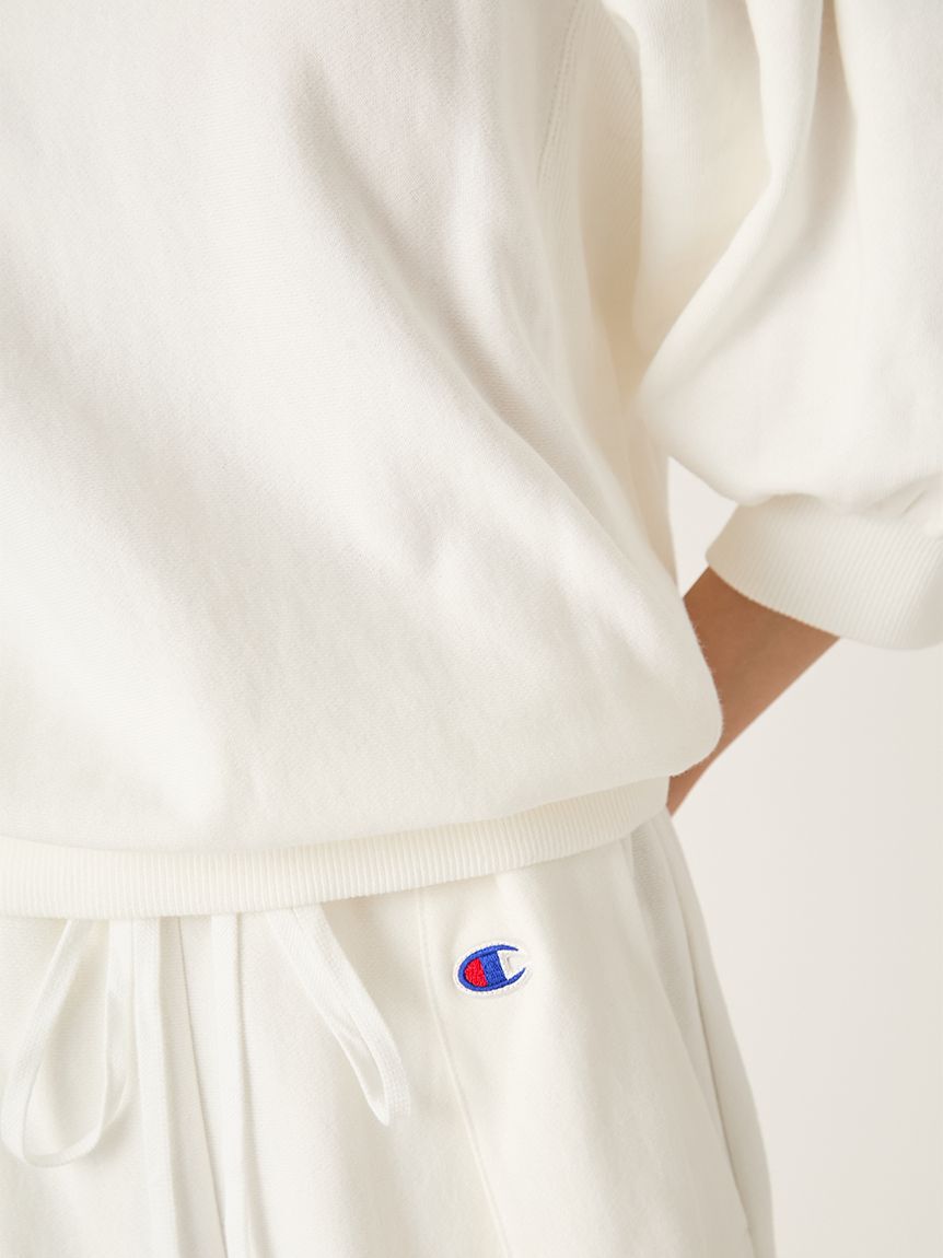 FRAY I.D「【FRAY I.D｜Champion】パフスリーブオフショルスウェット」|スウェット・ジャージ|