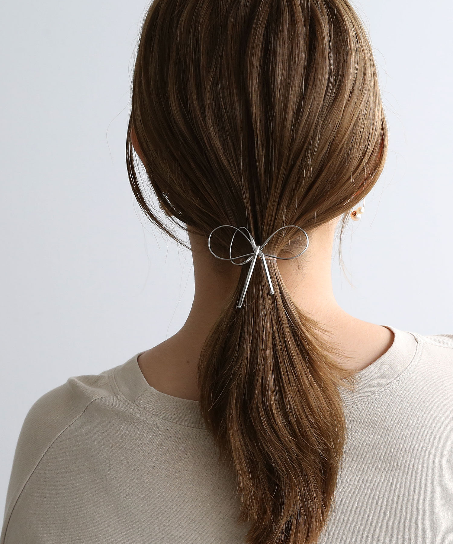  「レイヤードメタルリボンヘアカフ/ヘアフック」|その他|