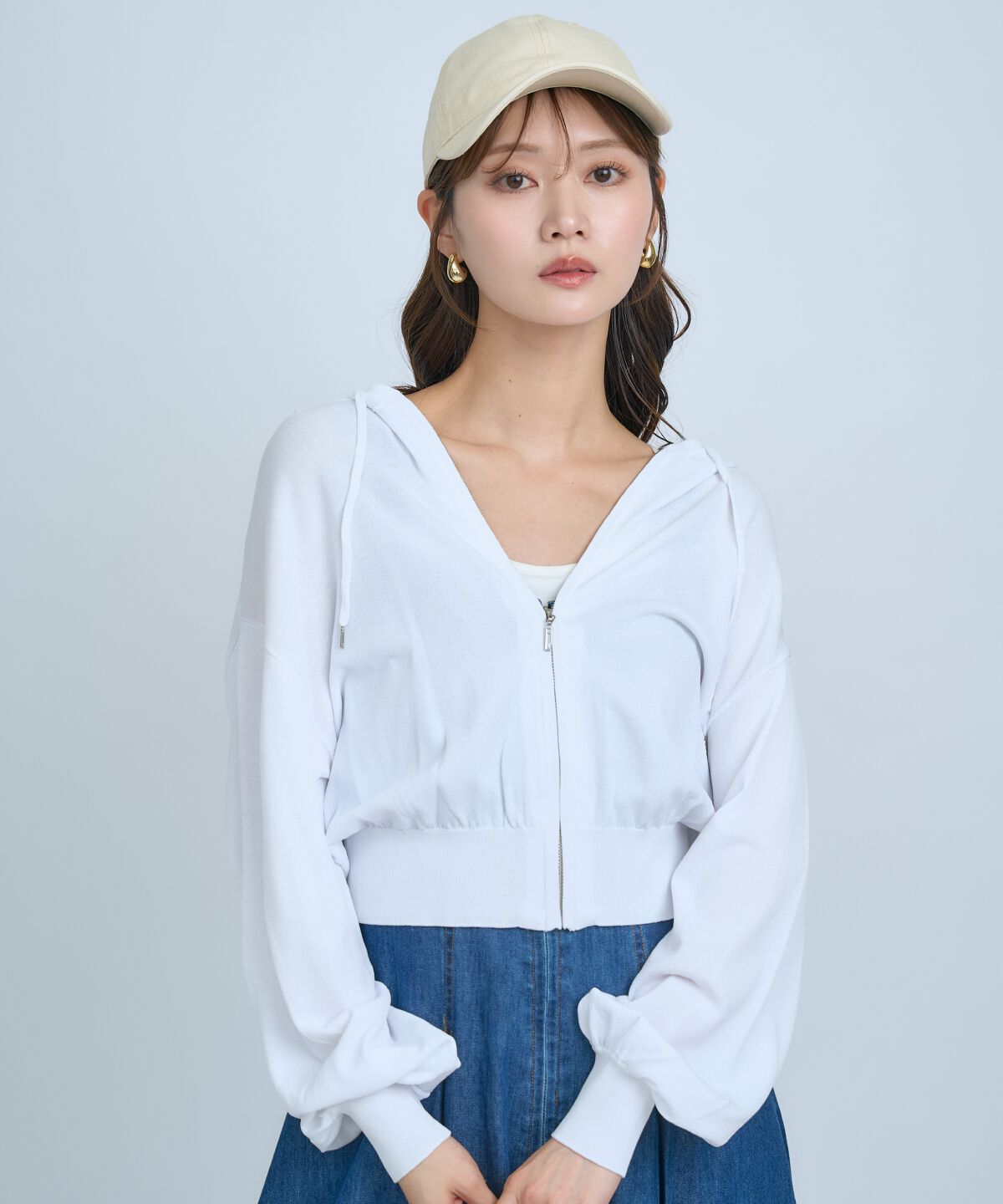 アンドクチュール「UVカットZIPパーカー」|パーカー|