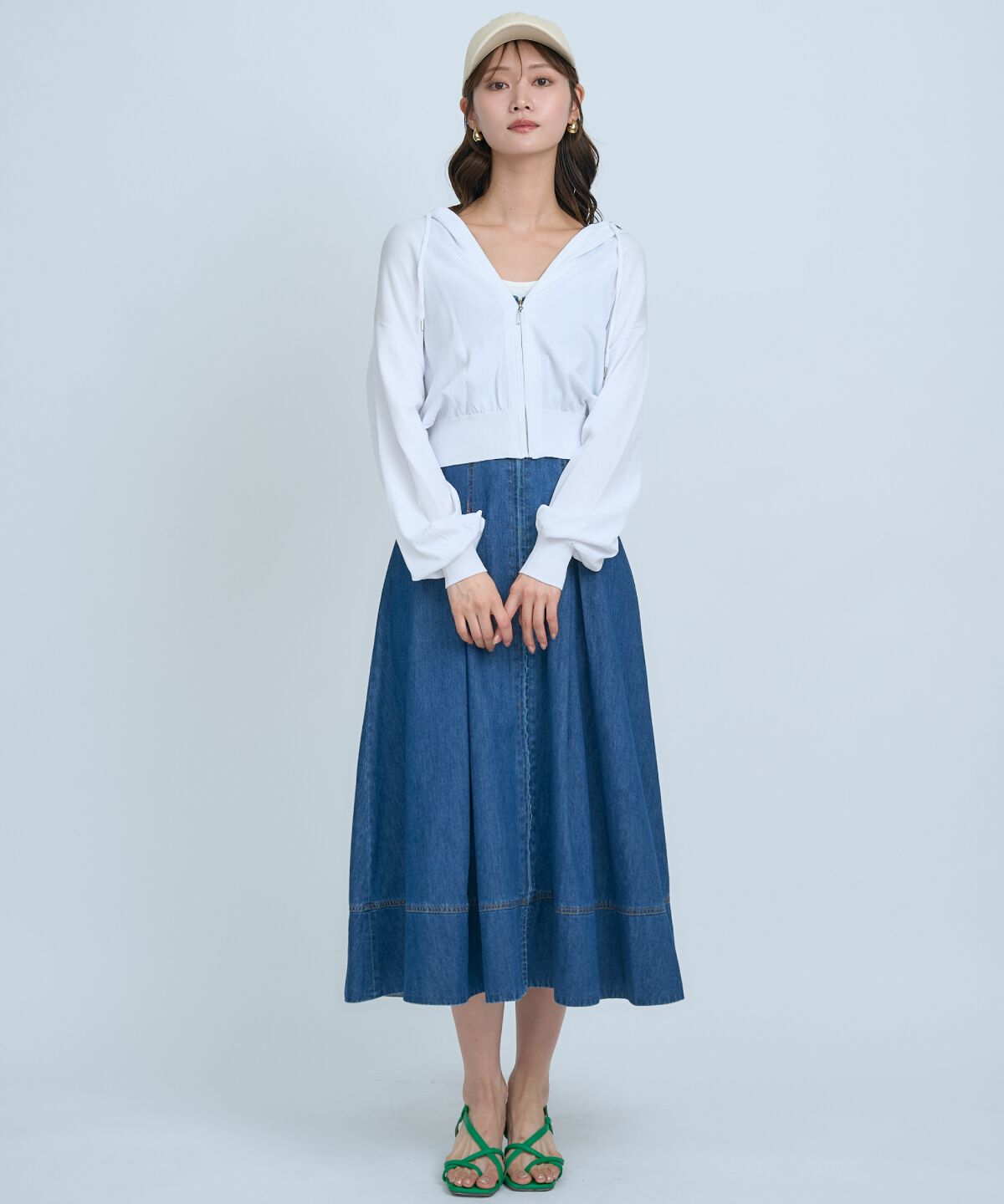 アンドクチュール「UVカットZIPパーカー」|パーカー|