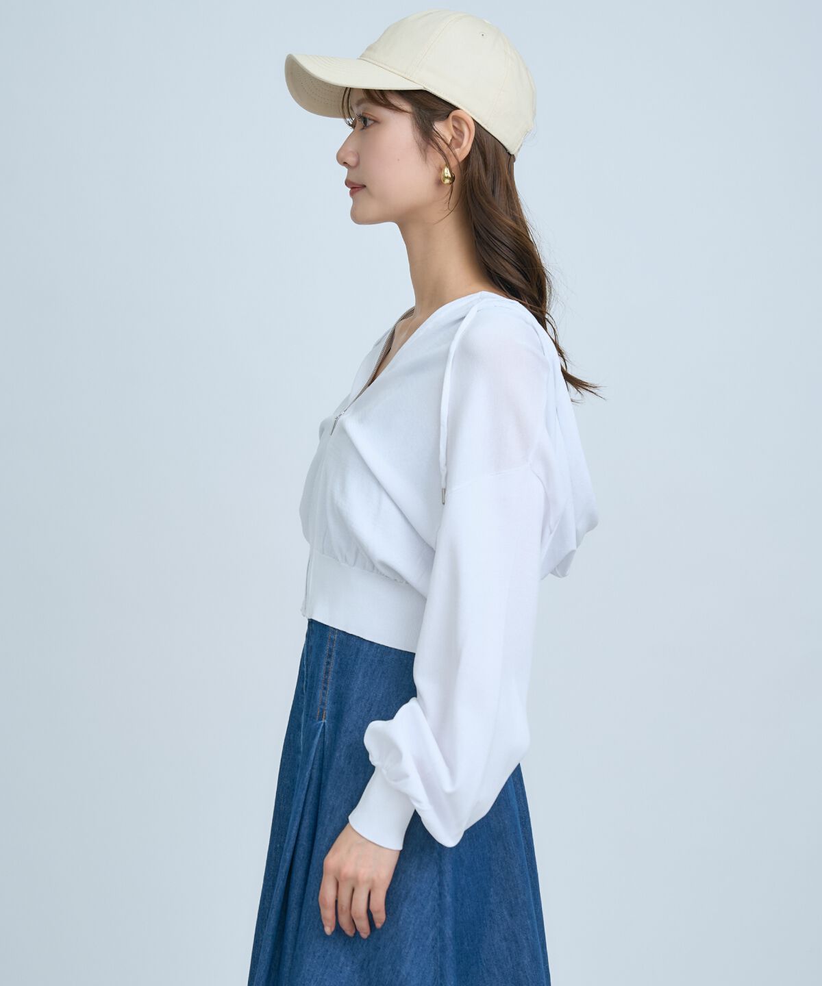アンドクチュール「UVカットZIPパーカー」|パーカー|