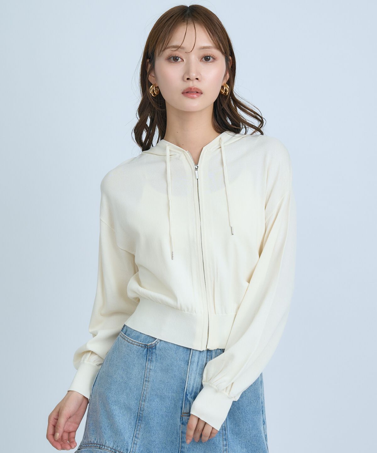 アンドクチュール「UVカットZIPパーカー」|パーカー|