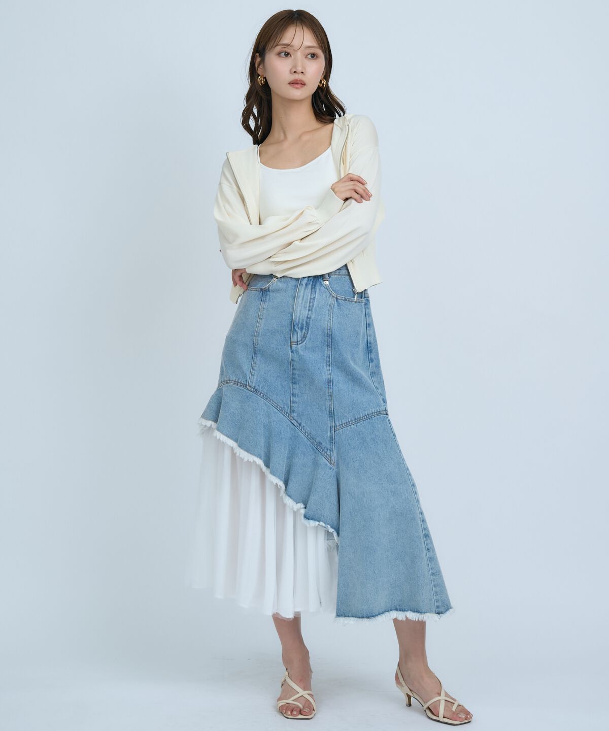 アンドクチュール「UVカットZIPパーカー」|パーカー|