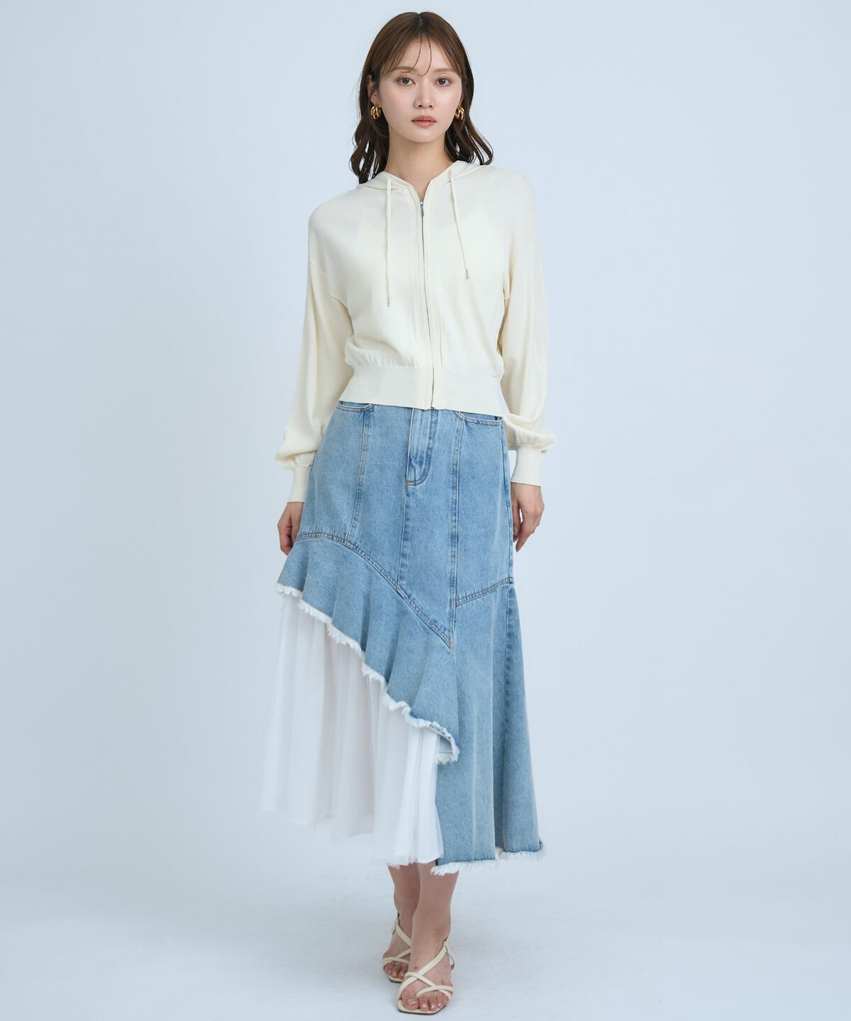 アンドクチュール「UVカットZIPパーカー」|パーカー|