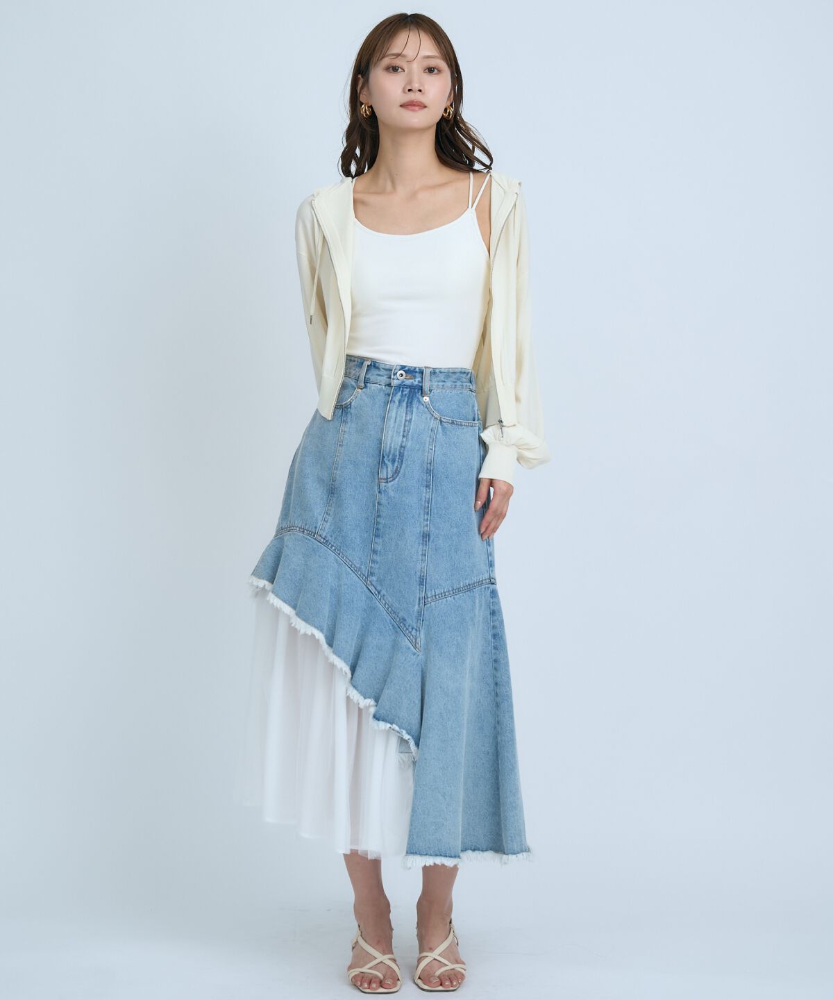 アンドクチュール「UVカットZIPパーカー」|パーカー|