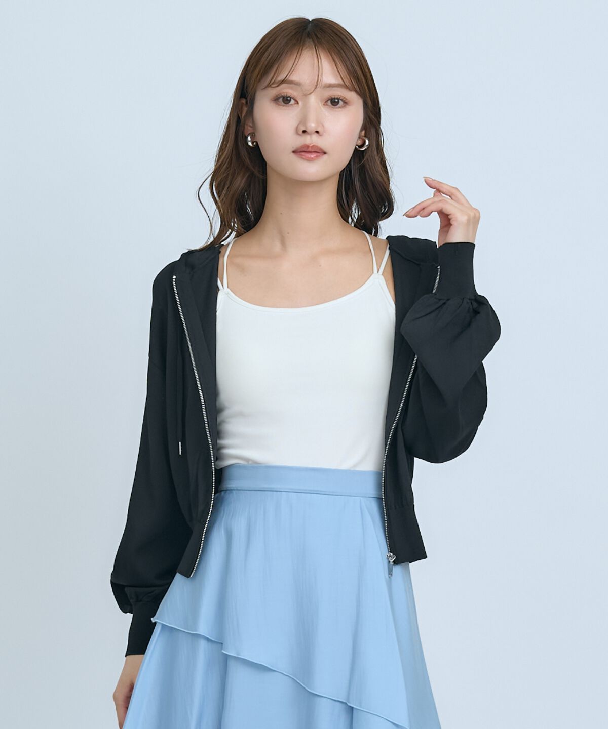 アンドクチュール「UVカットZIPパーカー」|パーカー|