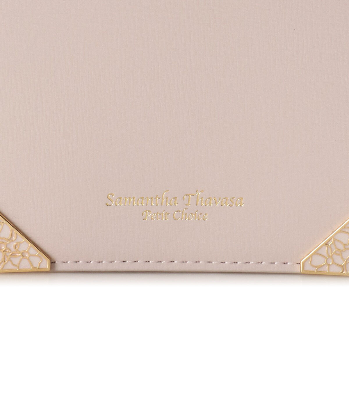 Samantha Thavasa Petit Choice「ゴールドフラワーモチーフ マルチケース」|コインケース|