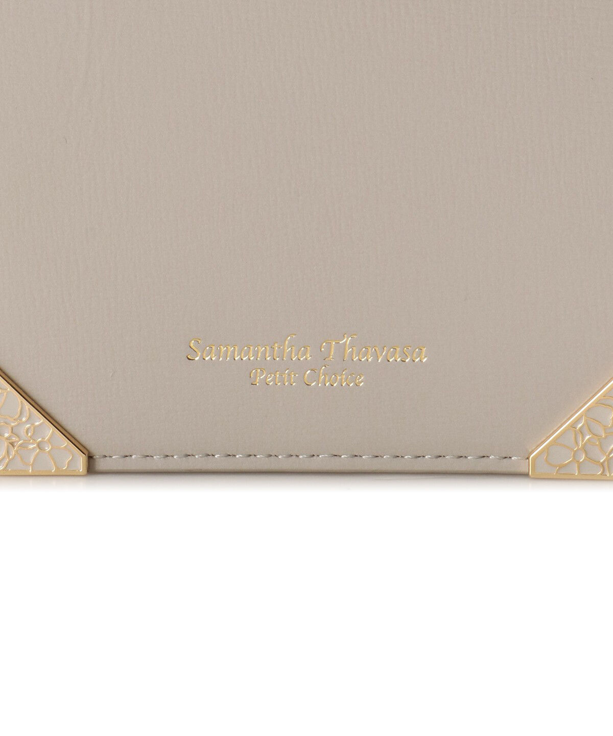 Samantha Thavasa Petit Choice「ゴールドフラワーモチーフ マルチケース」|コインケース|