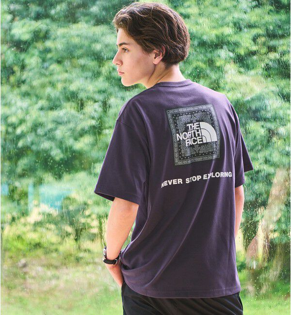 UNITED ARROWS green label relaxing「【WEB限定】＜THE NORTH FACE＞ショートスリーブ バンダナ Tシャツ」|Tシャツ・カットソー|PURPLE