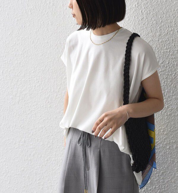 SHIPS Colors 「SHIPS Colors:〈接触冷感・手洗い可能〉クールタッチ シアー フレア Tシャツ◇」|Tシャツ・カットソー|