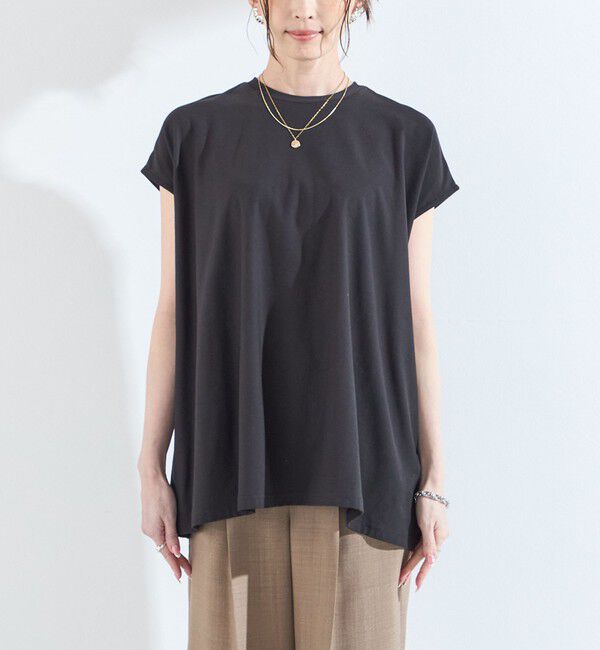 SHIPS Colors 「SHIPS Colors:〈接触冷感・手洗い可能〉クールタッチ シアー フレア Tシャツ◇」|Tシャツ・カットソー|
