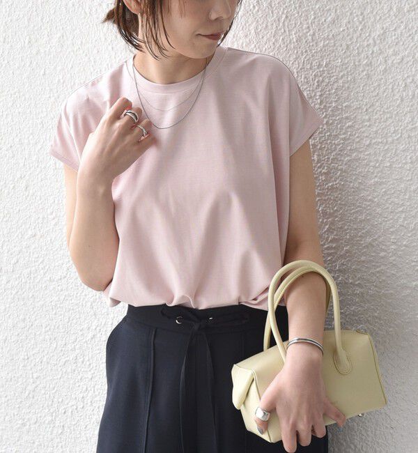SHIPS Colors 「SHIPS Colors:〈接触冷感・手洗い可能〉クールタッチ シアー フレア Tシャツ◇」|Tシャツ・カットソー|