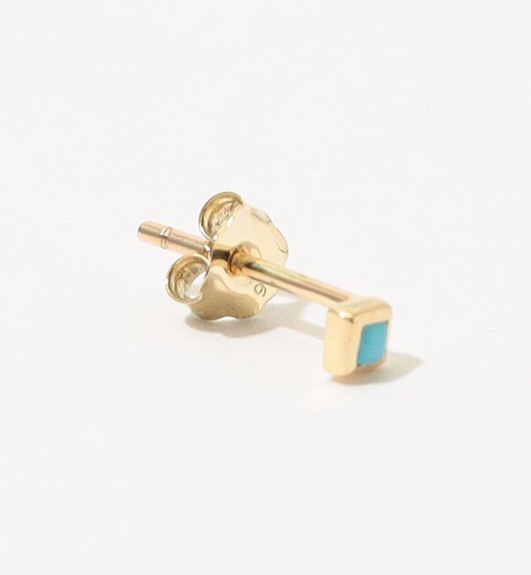 TOMORROWLAND GOODS「Metier Mini Bezel Set Princess Gemstone Studs 片耳ピアス」|ピアス|