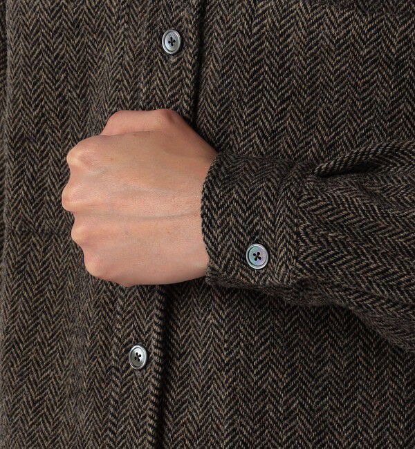 TOMORROWLAND BUYING WEAR「Salvatore Piccolo ウールヘリンボーン ダブルポケットシャツブルゾン」|ブルゾン・スタジャン|