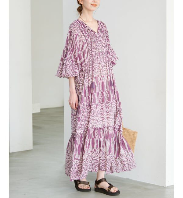 SLOBE IENA「《予約》India Ikat ワンピース」|ワンピース|
