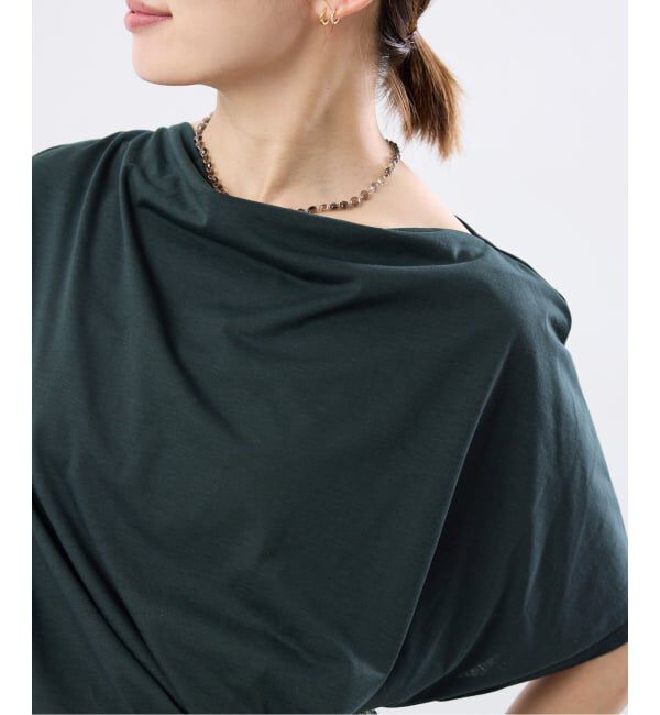 IENA「《予約/接触冷感》アシメトリソフトプルオーバー」|Tシャツ・カットソー|