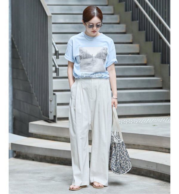 IENA「《予約》J.J.Mercer/ジェイジェイマーサー フレンチフォトTシャツ C」|Tシャツ・カットソー|
