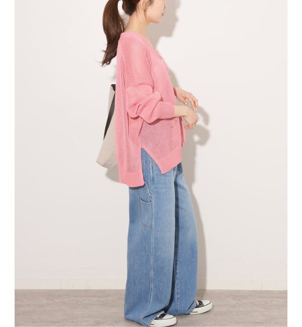 JOURNAL STANDARD relume「《追加 / 新色》PEリネンルーズVカーディガン」|カーディガン|