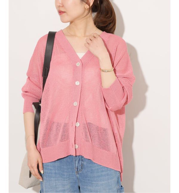 JOURNAL STANDARD relume「《追加 / 新色》PEリネンルーズVカーディガン」|カーディガン|