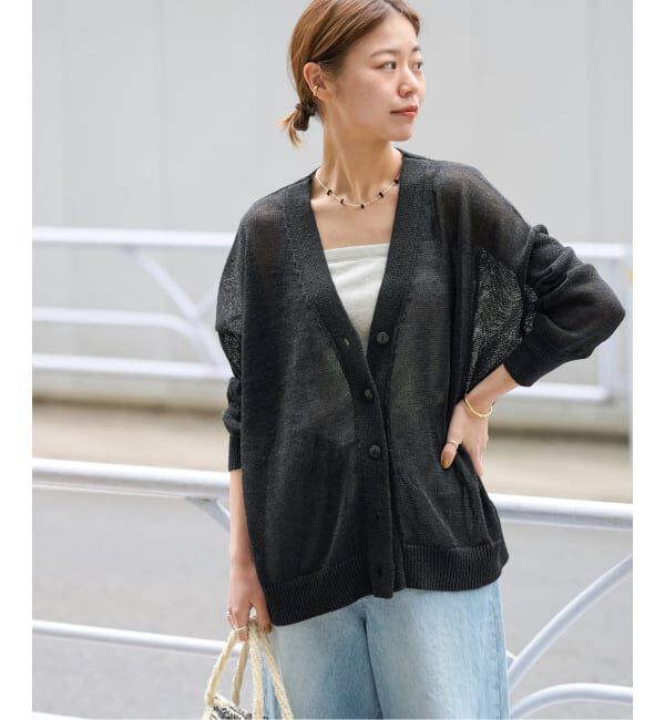 JOURNAL STANDARD relume「《追加 / 新色》PEリネンルーズVカーディガン」|カーディガン|