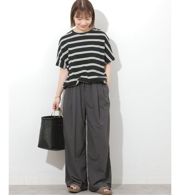 JOURNAL STANDARD relume「《追加》フレンチスリーブボーダーTシャツ」|Tシャツ・カットソー|