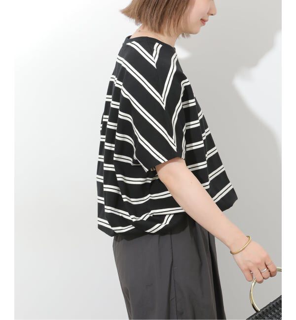 JOURNAL STANDARD relume「《追加》フレンチスリーブボーダーTシャツ」|Tシャツ・カットソー|