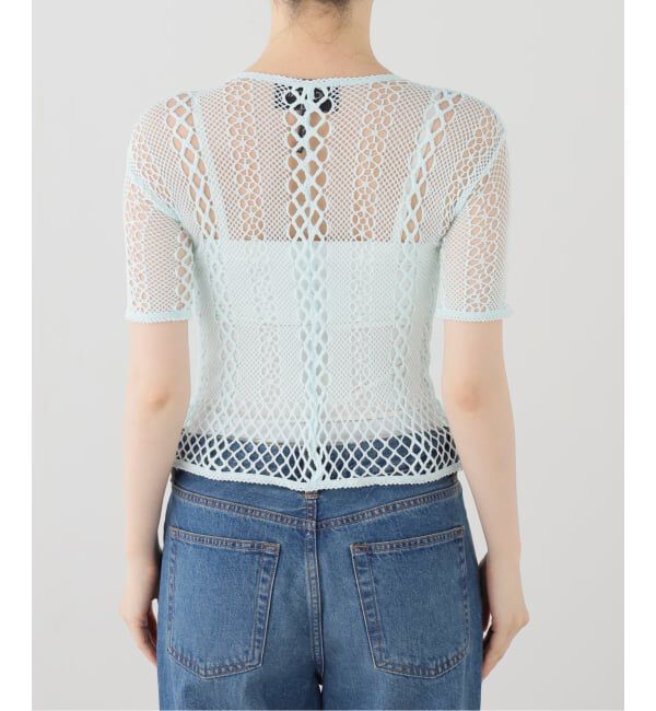 JOURNAL STANDARD「【EUCHRONIA/ユークロニア】 Stretch lace short sleeve tee」|Tシャツ・カットソー|