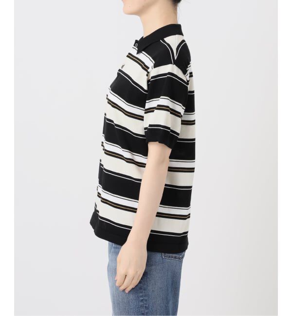 Glyph「《一部店舗+WEB限定》Glyph Multi Border Knit Poloshirt」|ニット・セーター|