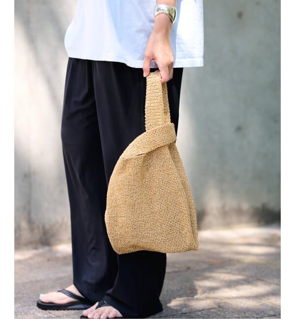 FRAMeWORK「BAGMATI /バグマティ shopping ラフィアライクバッグ」|かごバッグ|