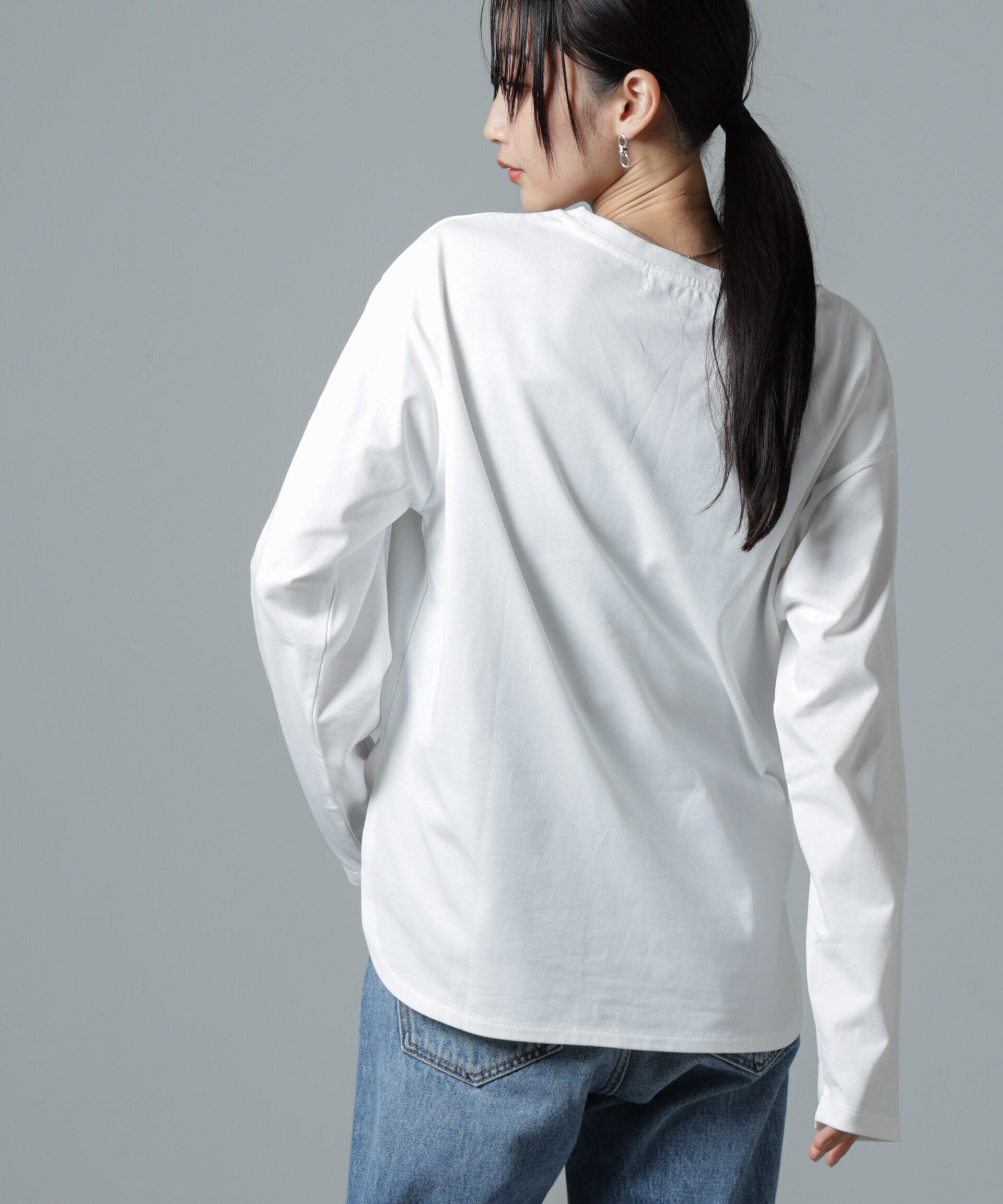 nano･universe「サイドスリットロングスリーブTシャツ」|Tシャツ・カットソー|