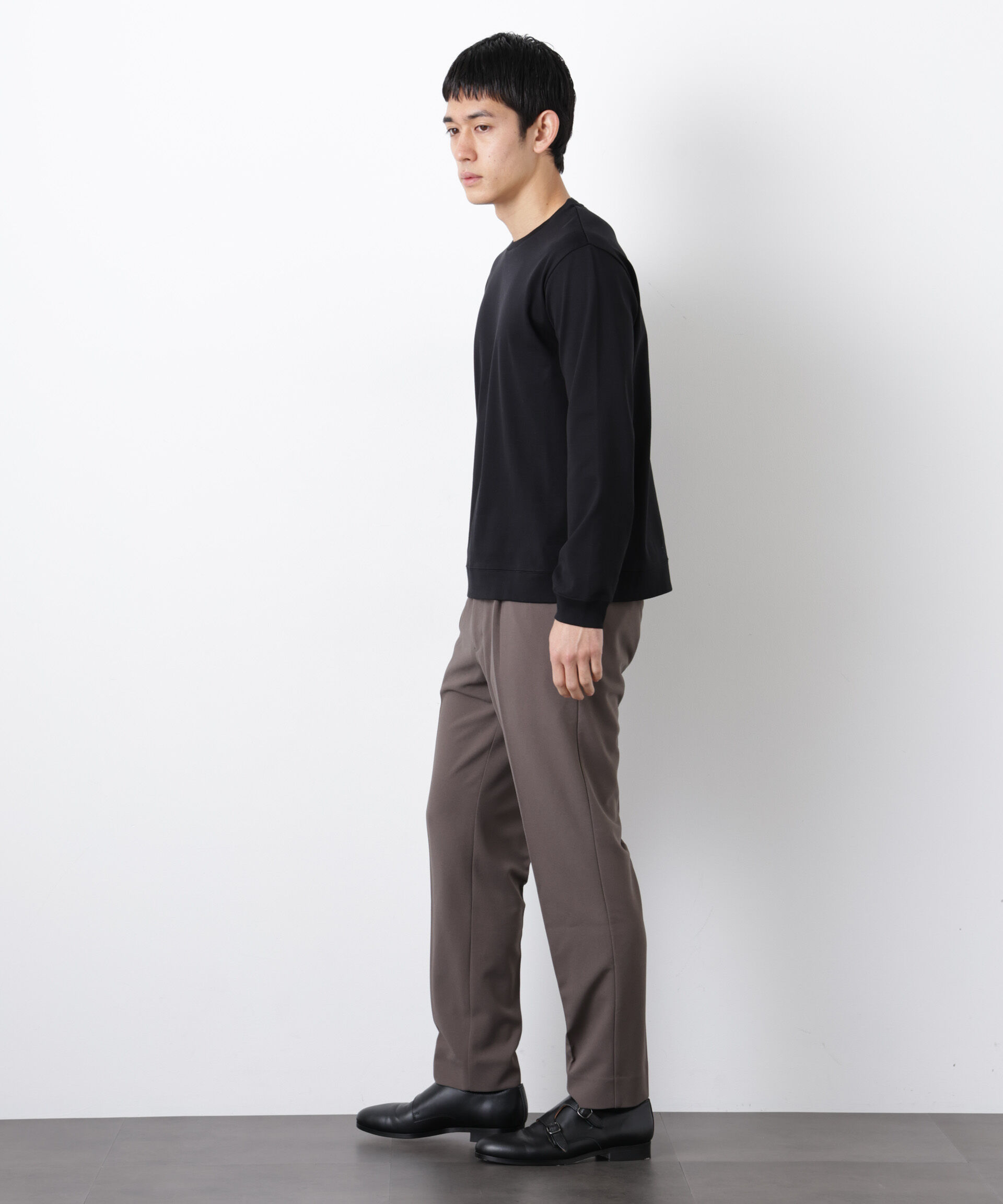 nano･universe「「FORMAL JERSEY」クルーネックカットソー長袖」|Tシャツ・カットソー|