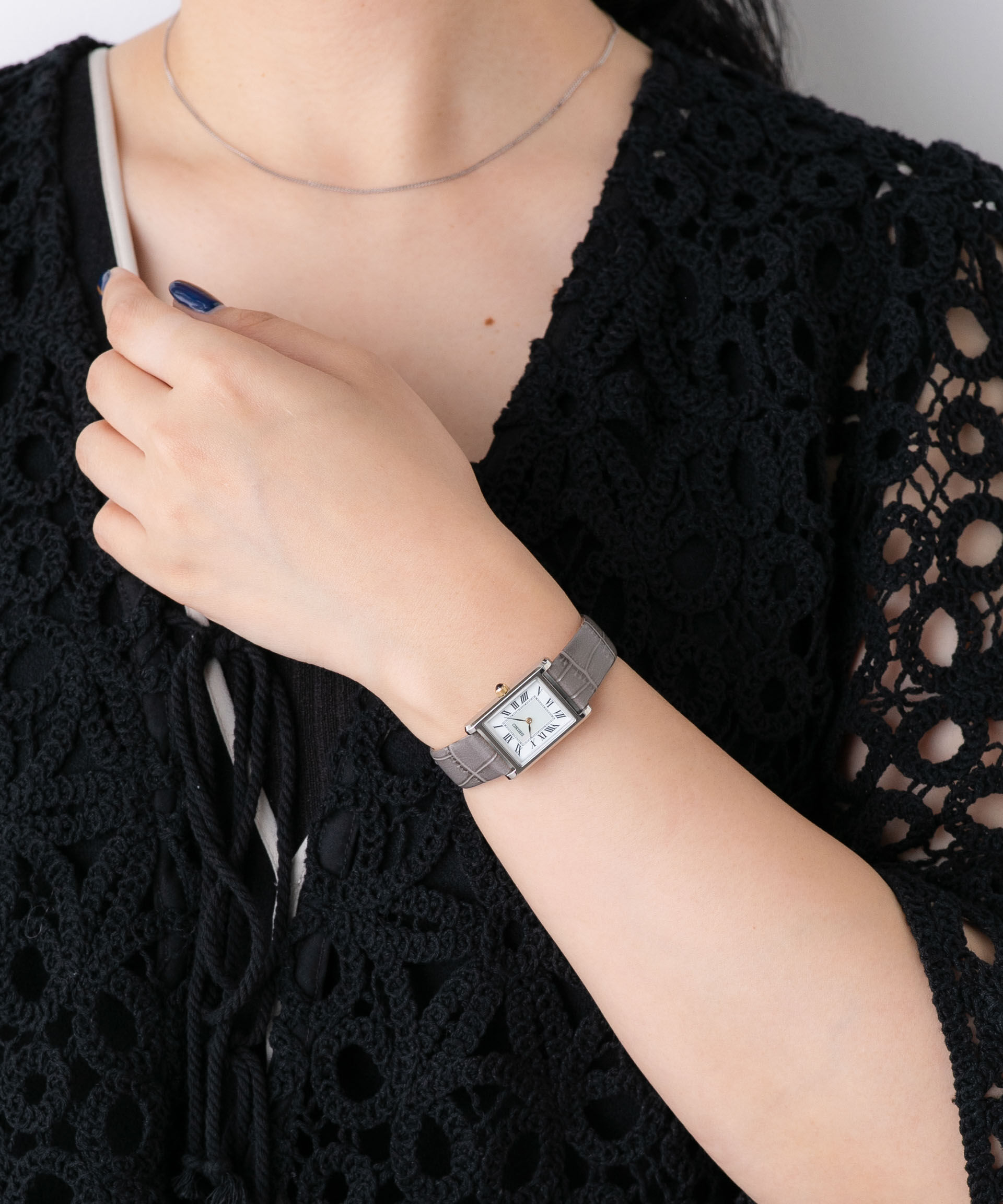 nano･universe「SEIKO/セイコー コラボレーション スクエア シルバー&times;グレー」|腕時計|