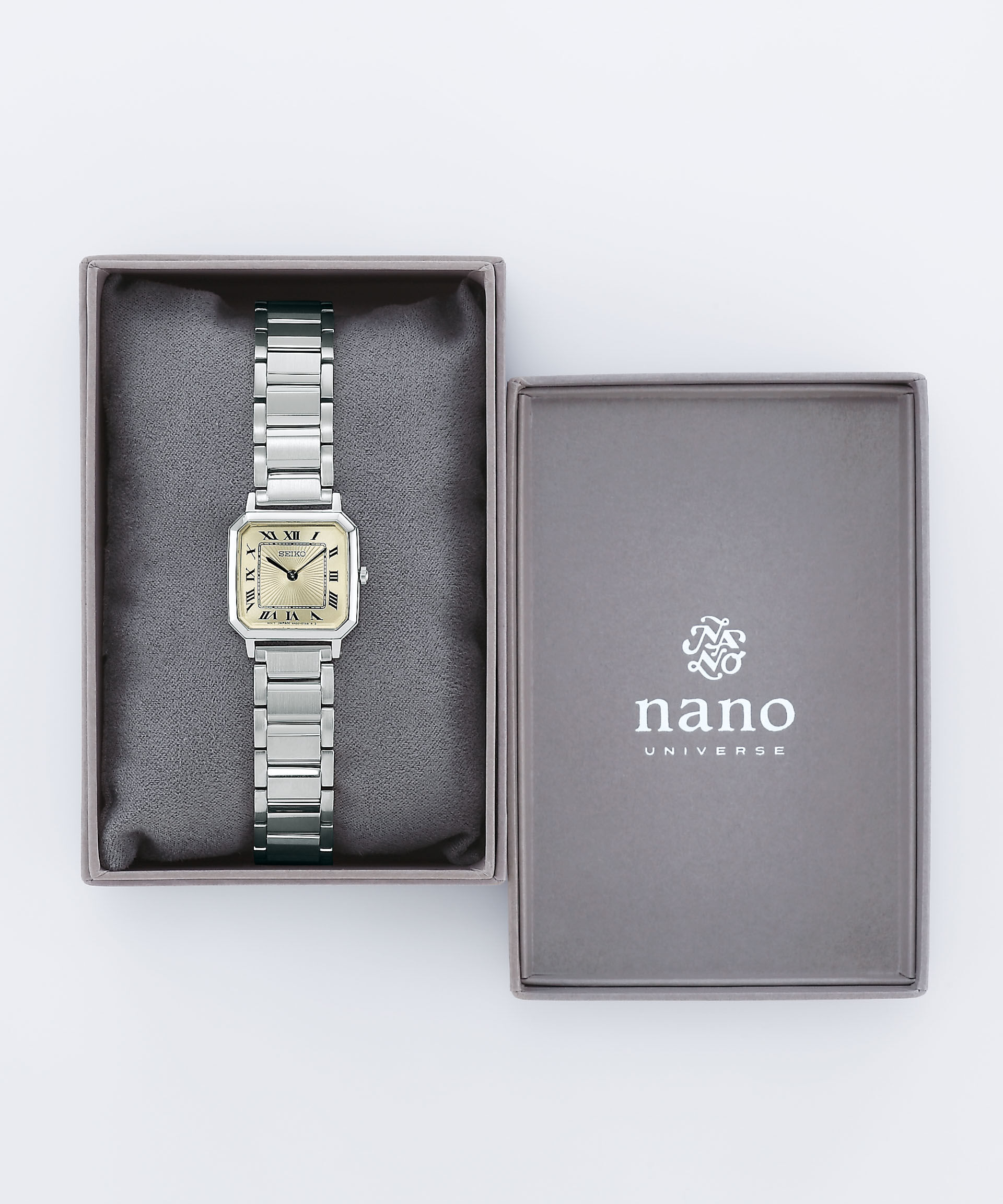 nano･universe「SEIKO/セイコーコラボレーション メタル シルバー」|腕時計|