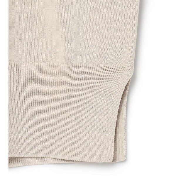 BEIGE,「【WEB限定・洗える】LECERF / 異素材ドッキングストレッチニット」|ニット・セーター|