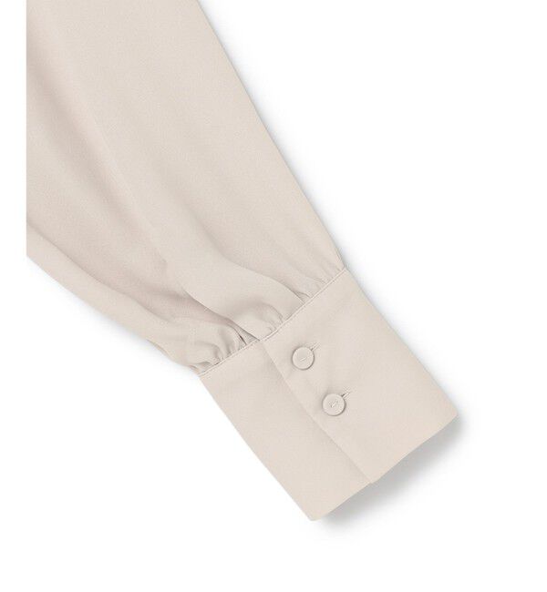 BEIGE,「【WEB限定・洗える】LECERF / 異素材ドッキングストレッチニット」|ニット・セーター|