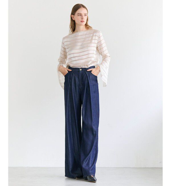 BEIGE,「FRANKLIN / ドレープタックワイドパンツ」|その他|