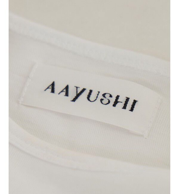 SALON adam et rope'「【AAYUSHI（アユーシ）】フリルスリーブカットソー」|Tシャツ・カットソー|