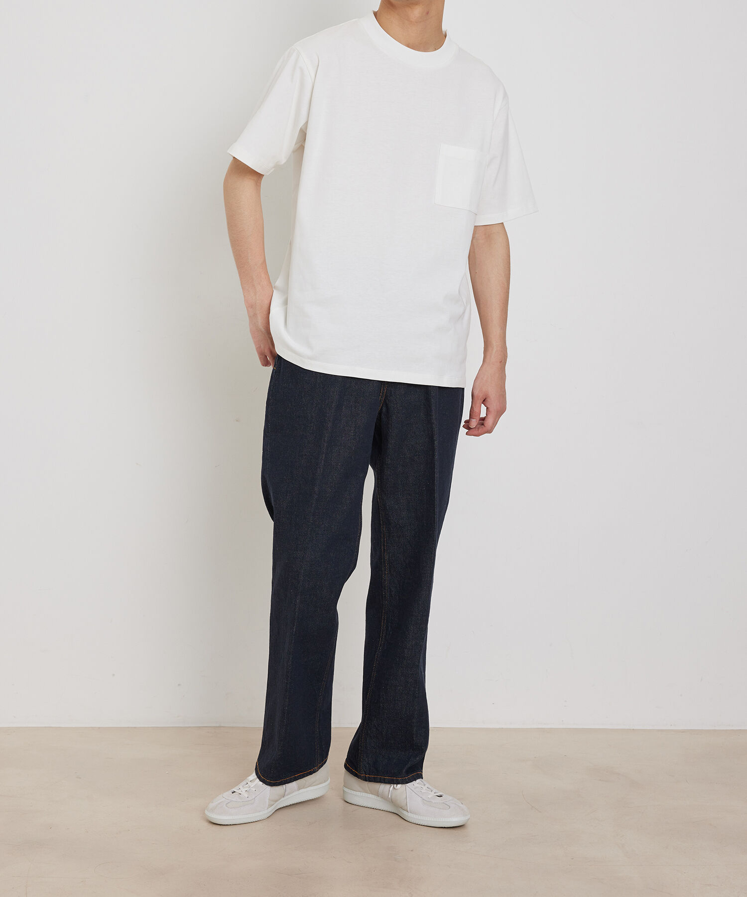 ADAM ET ROPE'「〈汗染み防止〉スエット ガード ベーシック ポケット Tシャツ」|Tシャツ・カットソー|