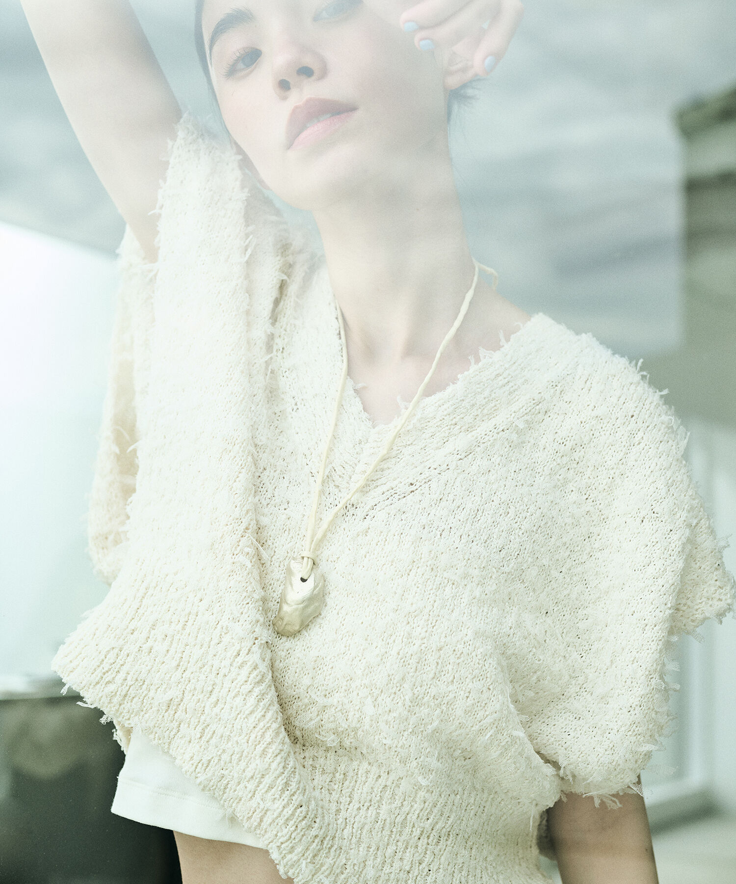 ADAM ET ROPE'「【WEB限定】ファンシーニットジレ」|ニット・セーター|