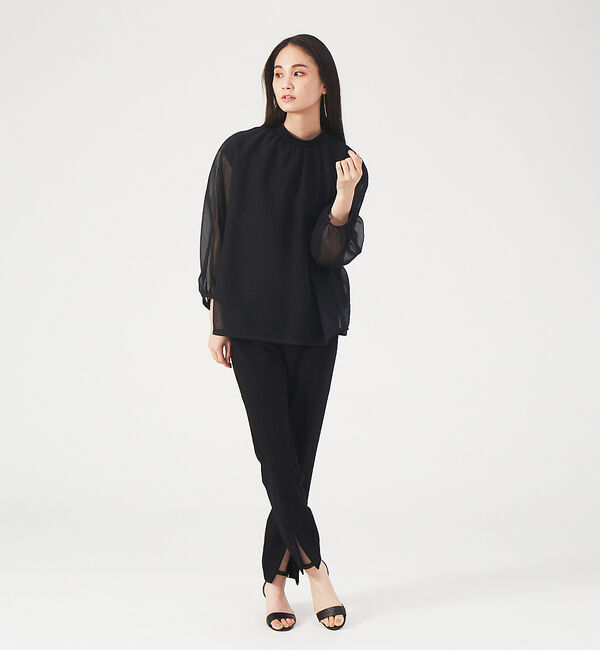 qualite「【セットアップ対応】スリムテーパードスリットパンツ」|その他|