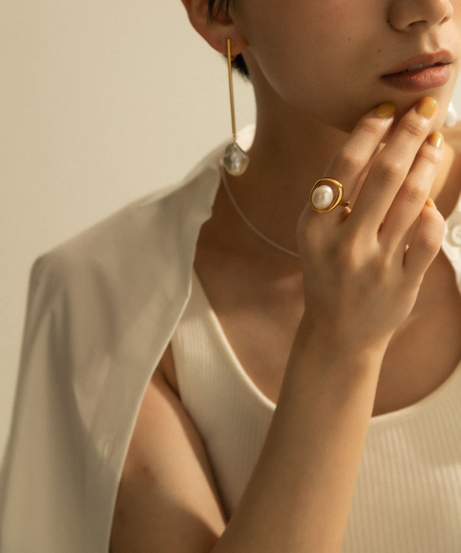 SMELLY「SMELLY so&rsquo;　pearl round ring」|リング|