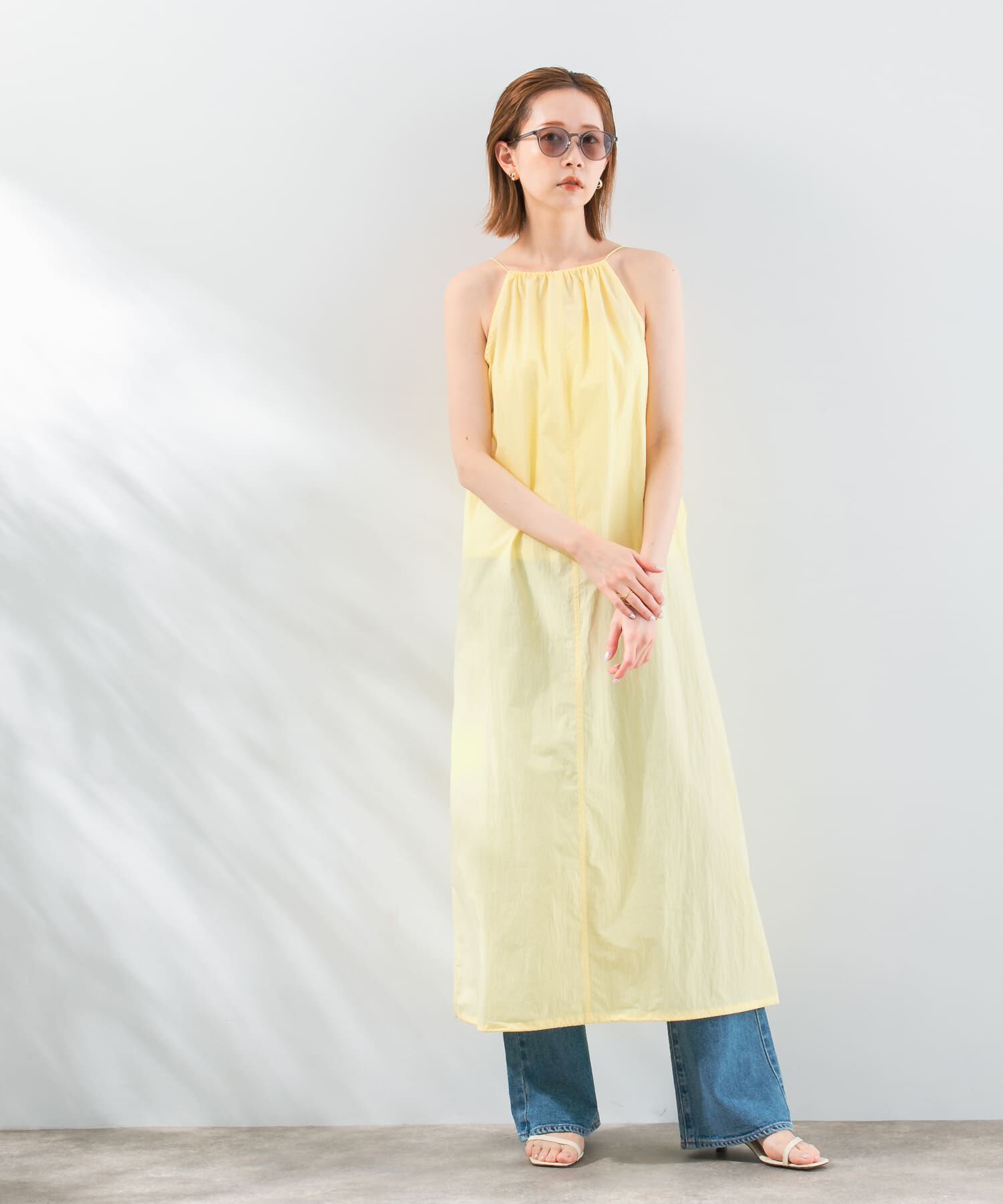 URBAN RESEARCH ROSSO「le　HALTER-NECK DRAWSTRING ONE-PIECE」|ワンピース|