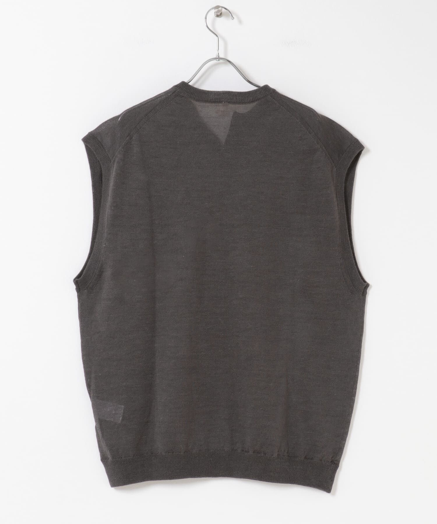 URBAN RESEARCH DOORS「Ramie High Gauge KnitVest」|ベスト・ジレ|