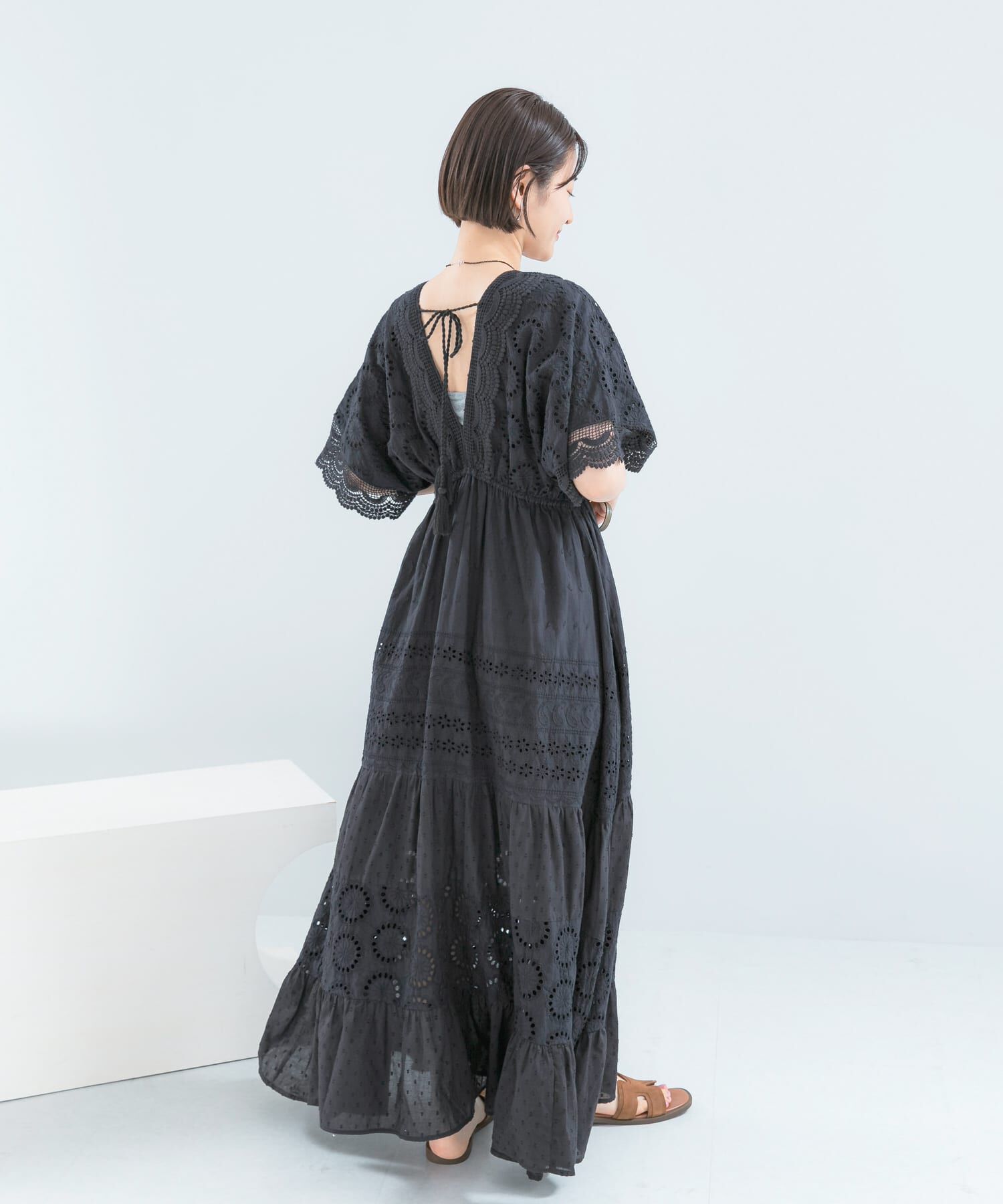 URBAN RESEARCH ROSSO「インドコットンエンブロイダリーワンピース」|ワンピース|