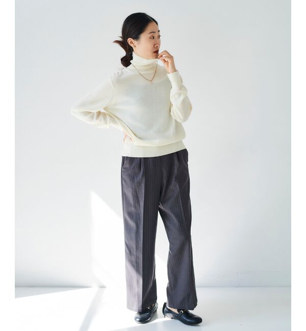 le.coeur blanc「タックワイドセンタープレスパンツ」|その他|
