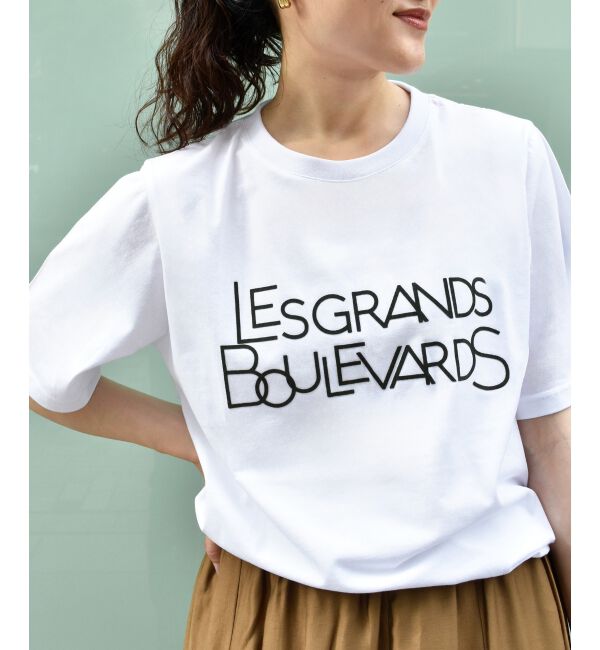  「《手洗い可能》Les Grands BoulevardsロゴTシャツ」|Tシャツ・カットソー|