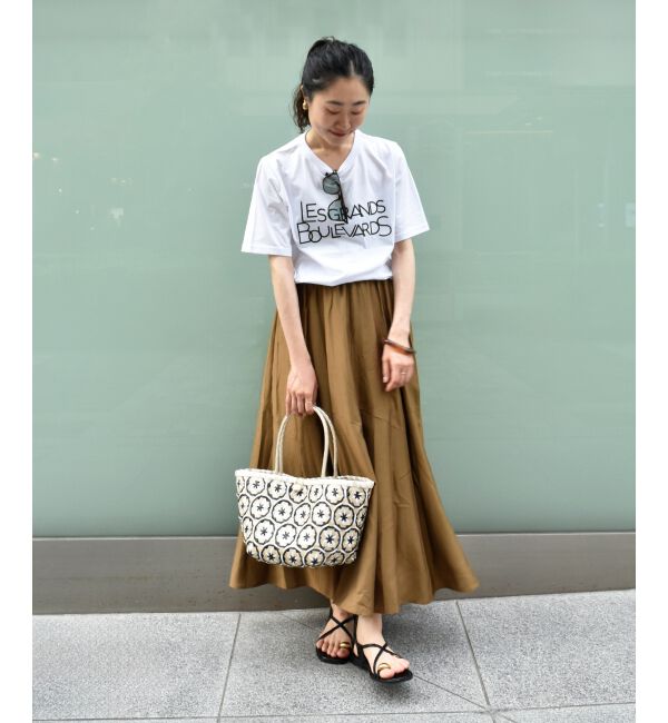 「《手洗い可能》Les Grands BoulevardsロゴTシャツ」|Tシャツ・カットソー|