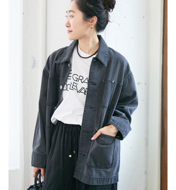  「《手洗い可能》Les Grands BoulevardsロゴTシャツ」|Tシャツ・カットソー|