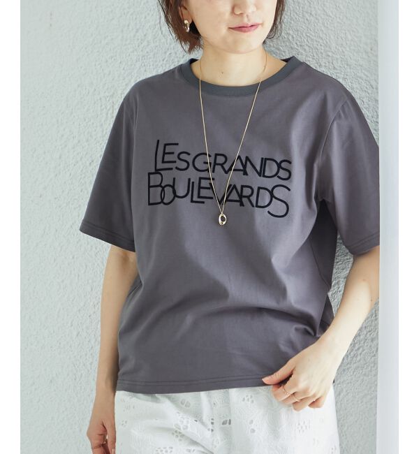  「《手洗い可能》Les Grands BoulevardsロゴTシャツ」|Tシャツ・カットソー|